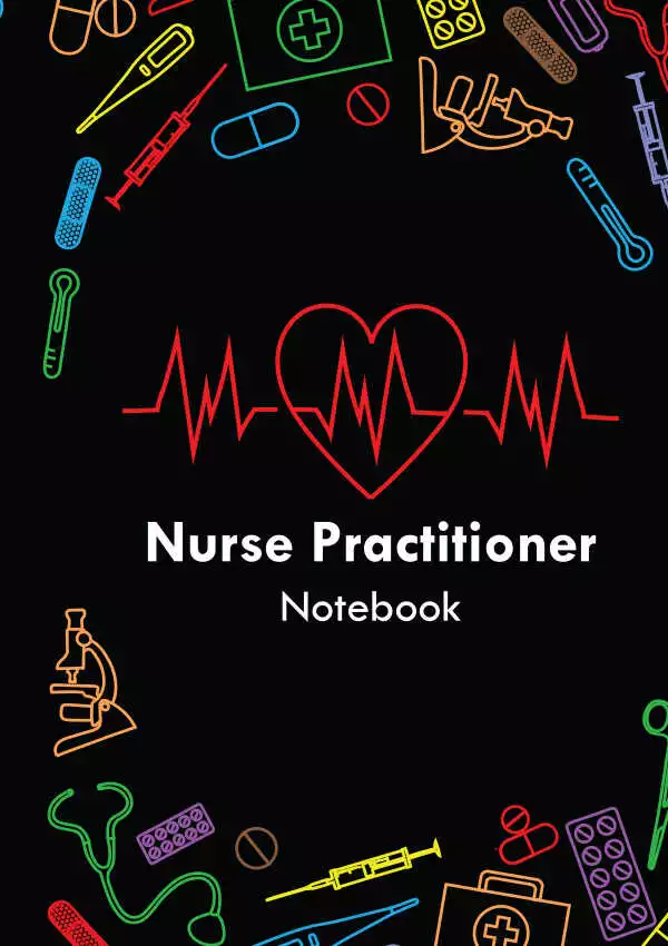 Nurse-practitioner-journal-kindle low content book notebook-design-by-white-wood-studio